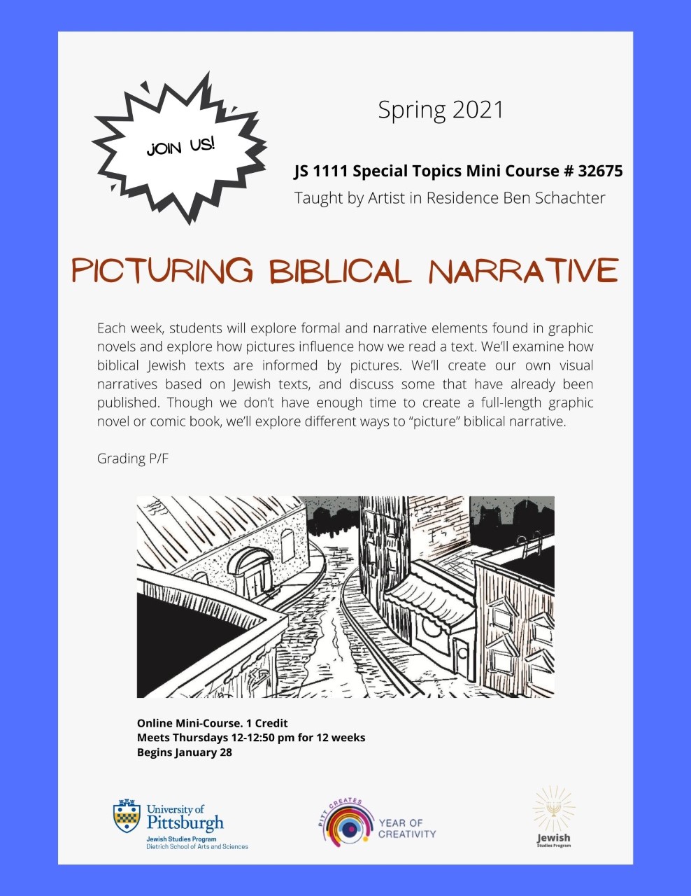Picturing Biblical Narrative course flyer